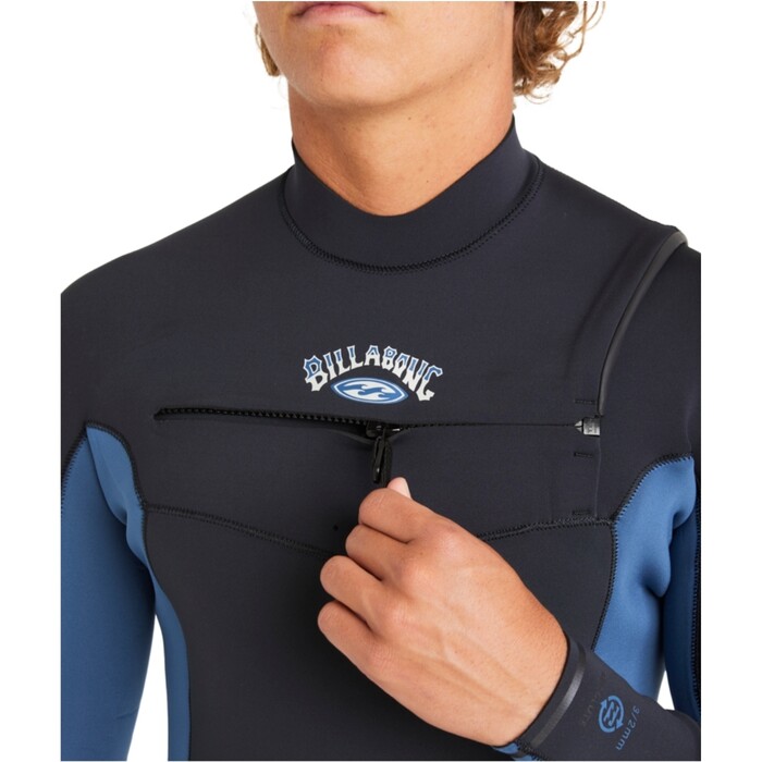 2024 Billabong Mens Absolute Natural 4/3mm Chest Zip Wetsuit ABYW100258 - Groundswell